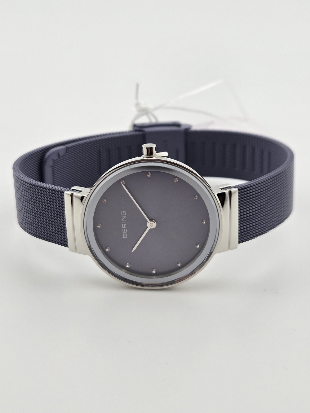 Ring Women's Navy Blue Mesh Strap Watch